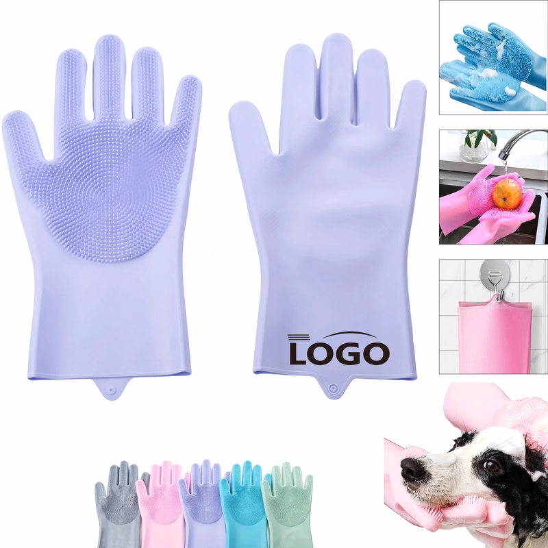 Silicone Scratch Resistant Pet Bath Massage Glove