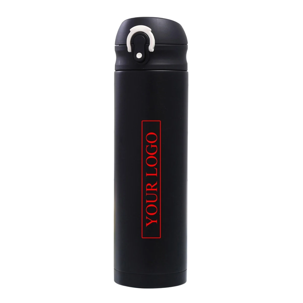 One-Button Open/Lock Stainless Steel Insulated Vacuum Mug 1