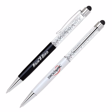 crystal stylus ball point pen