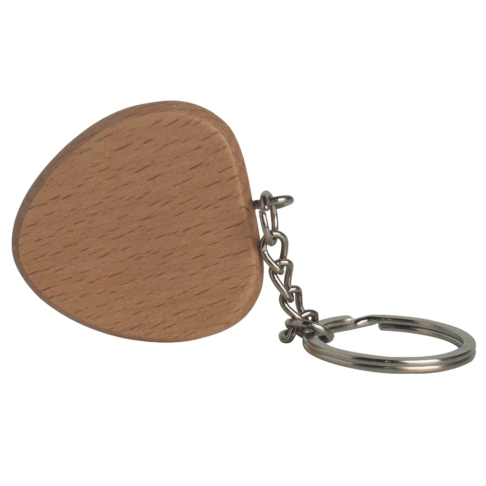 Heart Wooden Keyring 1