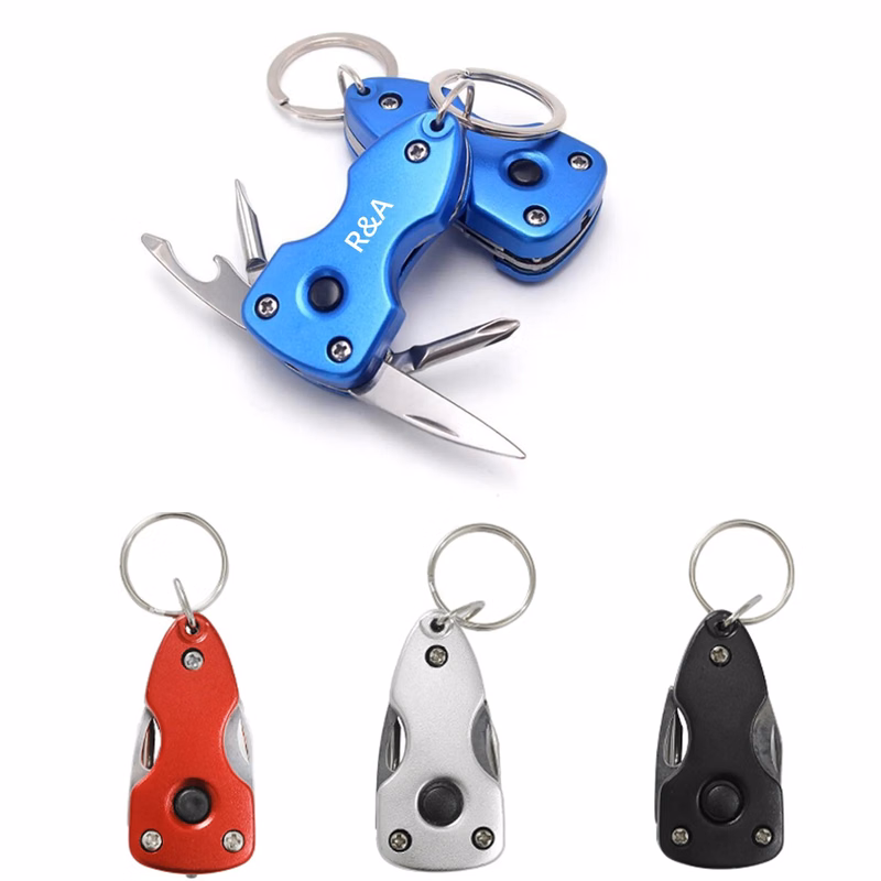 6-in-1 Tools w/ Key Ring and LED Light