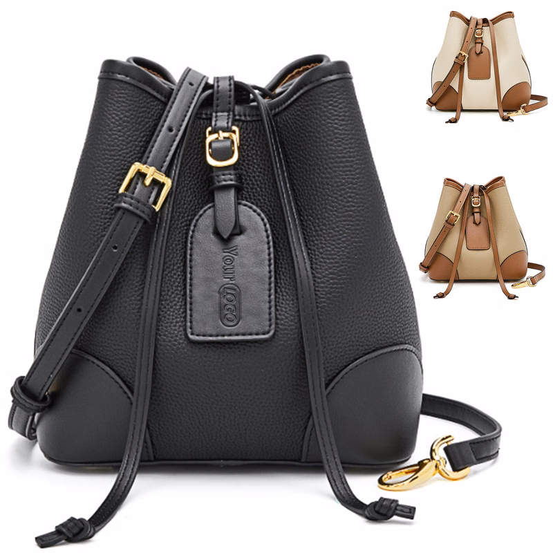 Bucket Genuine Leather Bag For Women