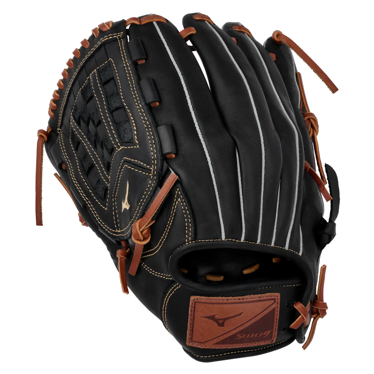 Select 9 Pitcher Baseball Glove 12", Arched Tartan Web, BioSoft Leather, Center Pocket Design 1
