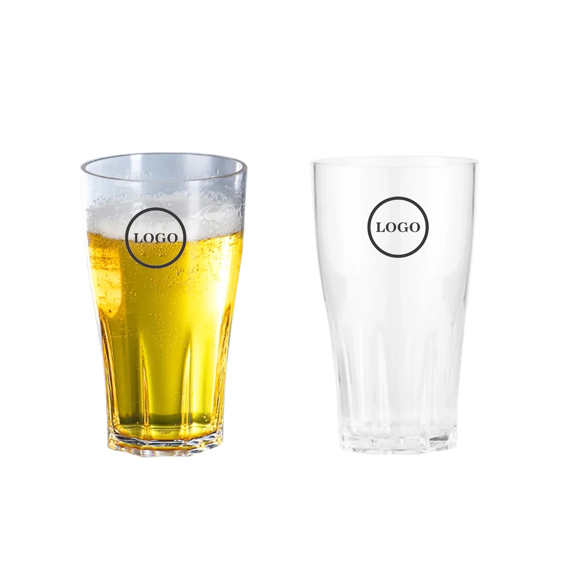 16oz Clear Acrylic Pint Beer Cup 1