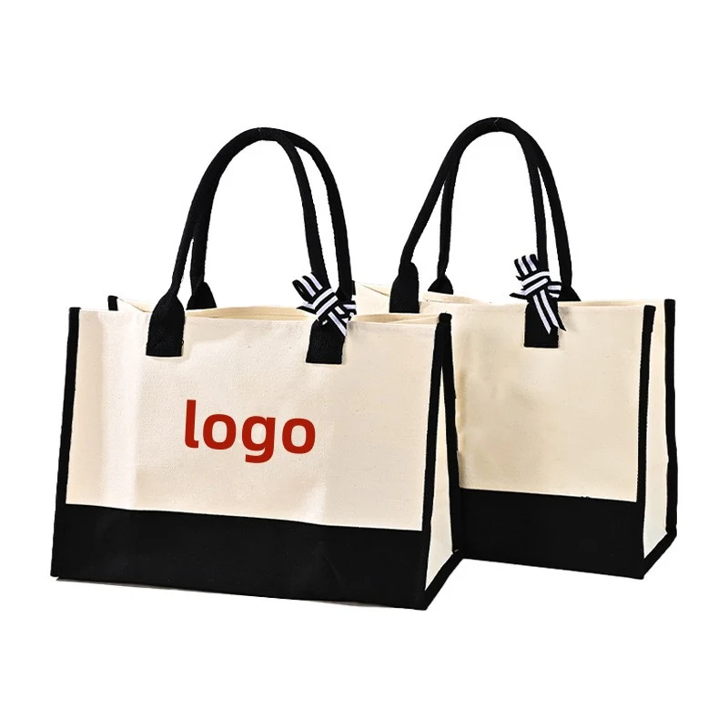 Canvas Shopping Bag, custom tote bag with logo imprint 1