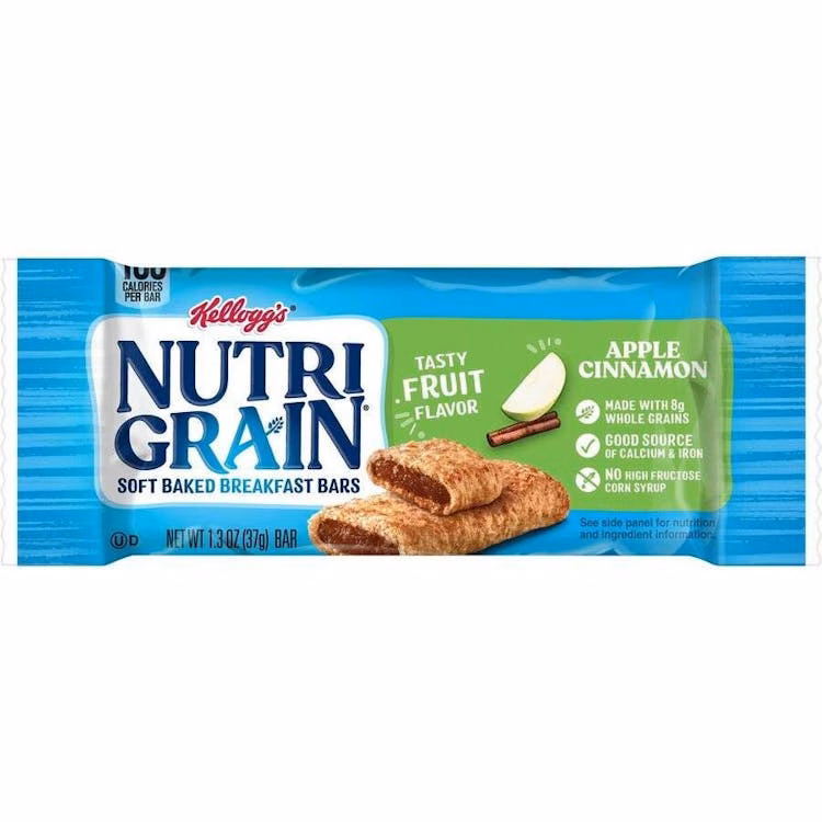 Nutri-Grain Breakfast Bars - Apple Cinnamon 1.3 oz 16 Box