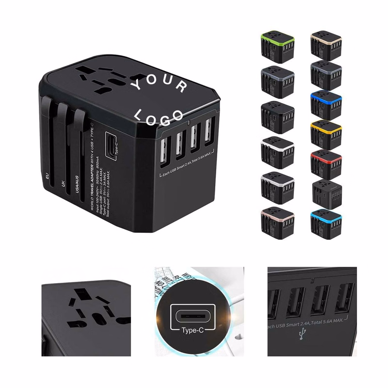 Multi Device Charger with USB Type C and 8 Outlets