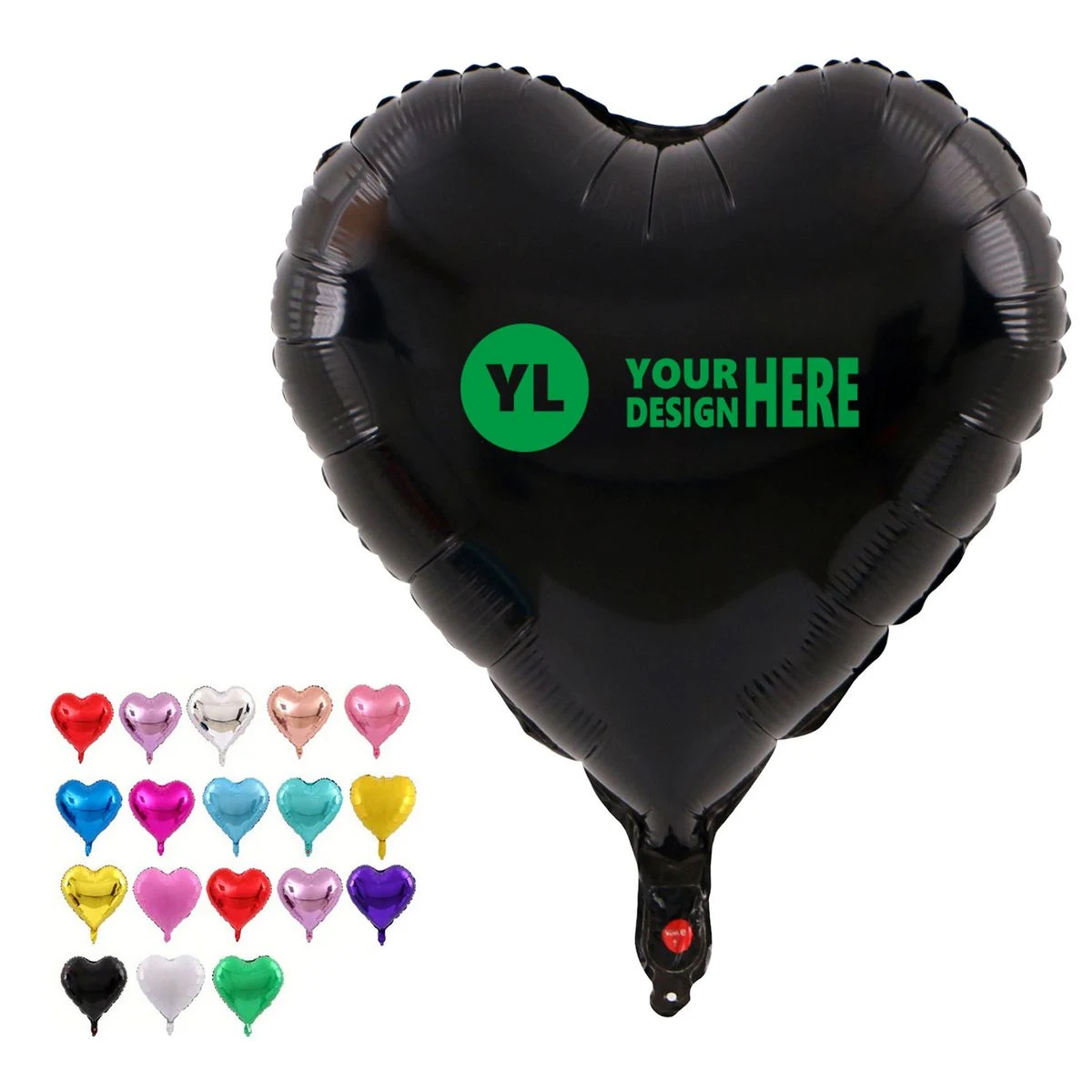 18 Inch Heart Shaped Foil Balloon 1
