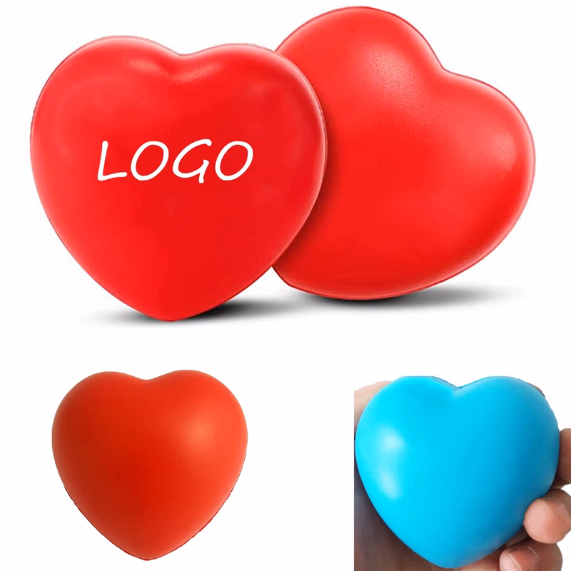 2.7'' Heart Shaped Stress Ball