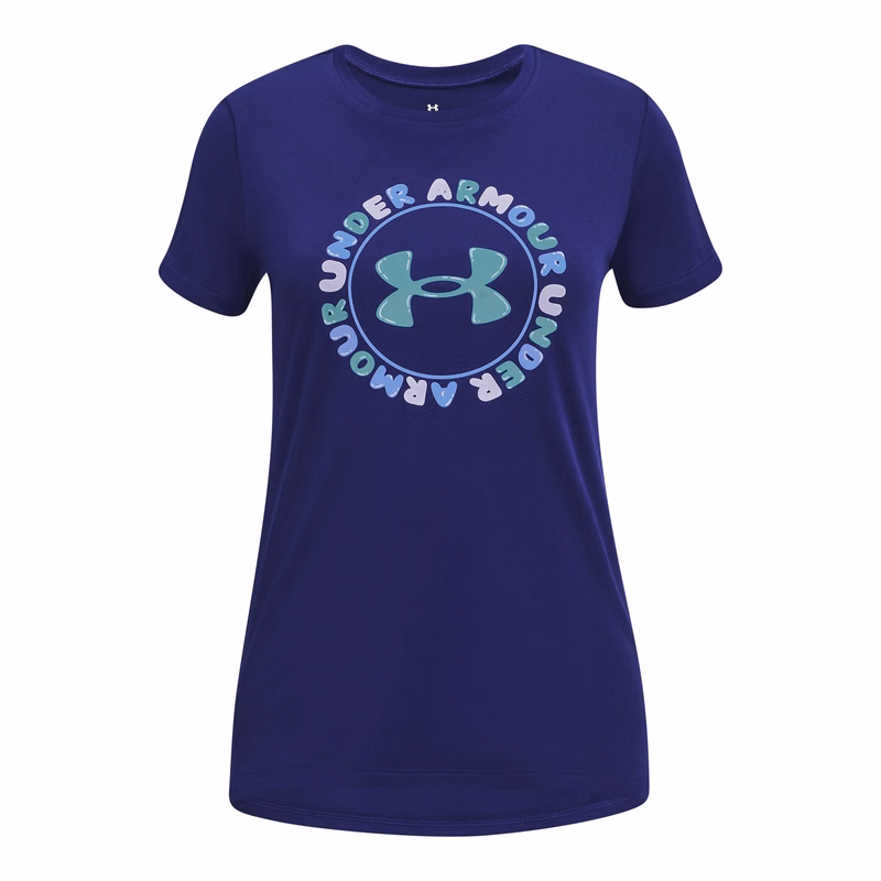 Girls' UA Tech Twist Wordmark Short Sleeve