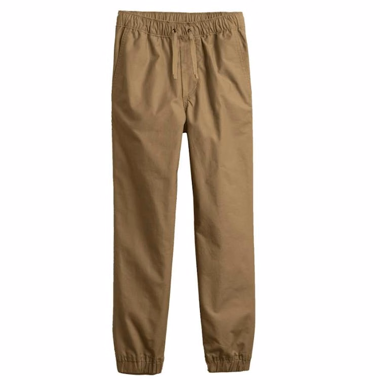 Boys' Slim Fit Twill Joggers - Timber 4-7