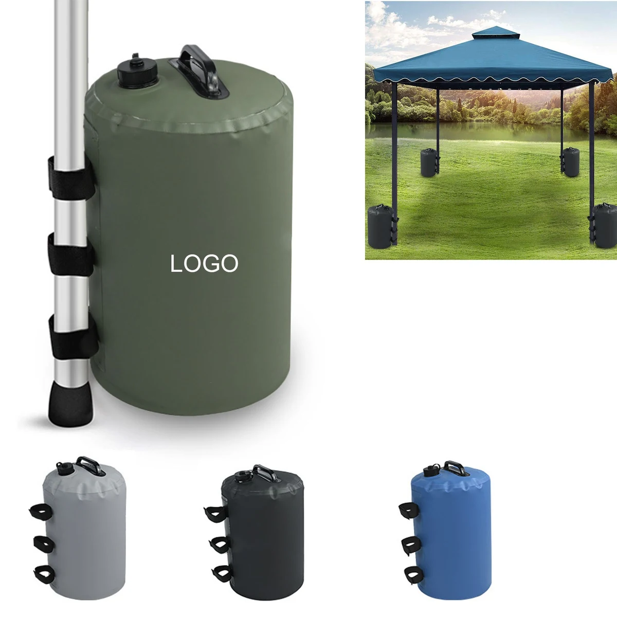 Tent Holding Water Bag 1