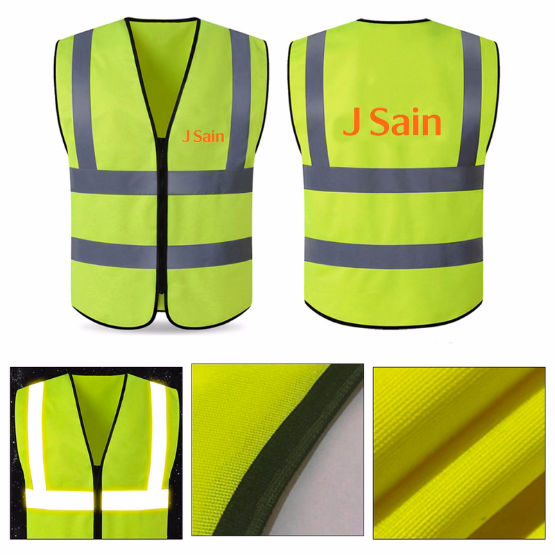 Reflective Strip Vest without Pocket