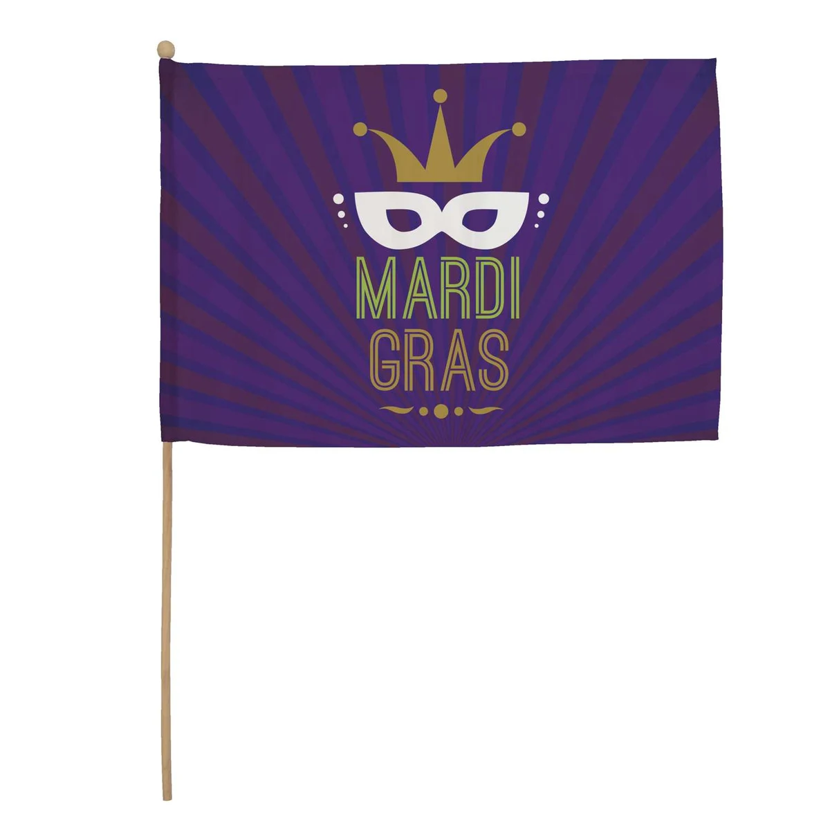 12" x 18" Stick Flag Kit with Ball Tip (Set of Six) 1