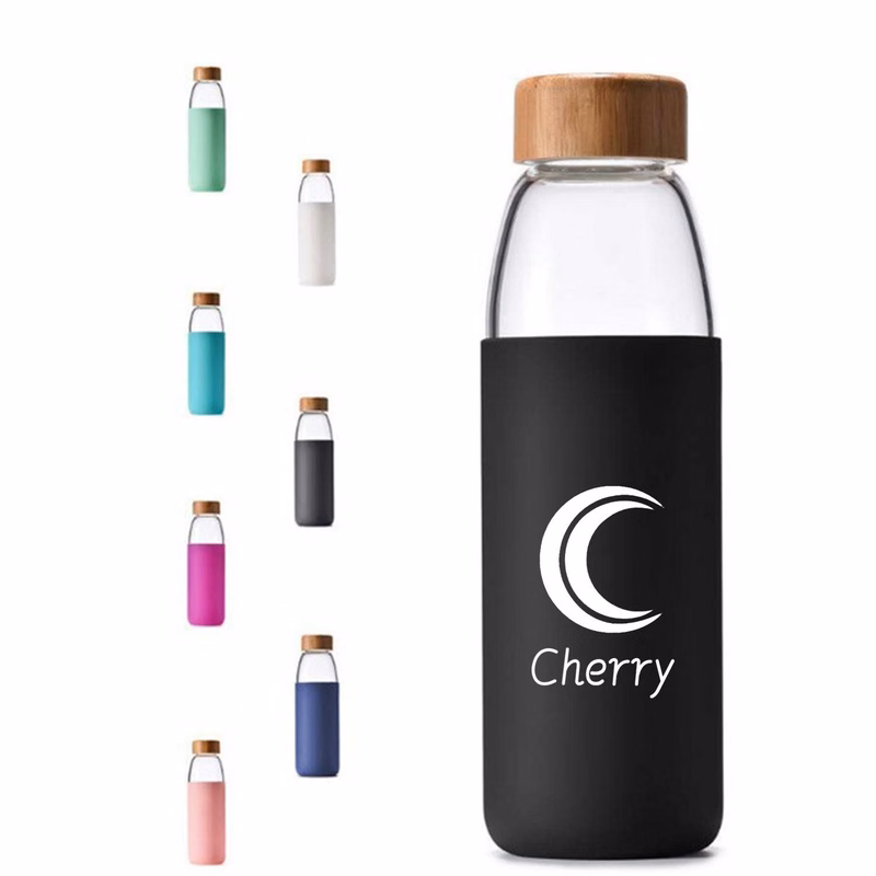 18Oz Water Bottle With Bamboo Lid