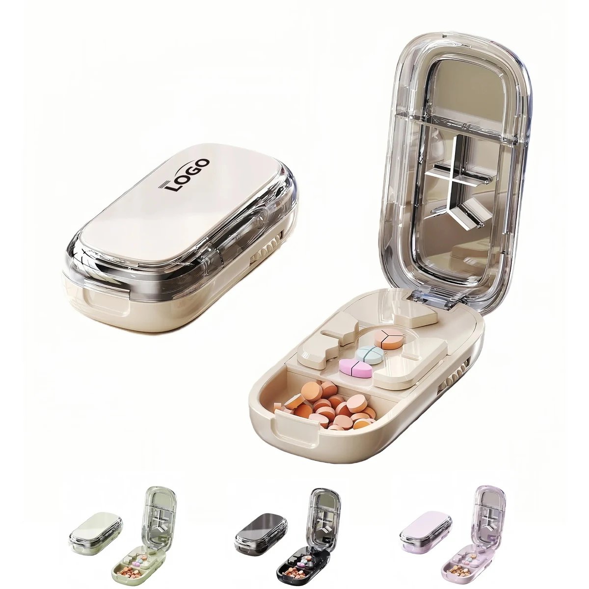 ABS Pill Cutter And Organizer Box 1