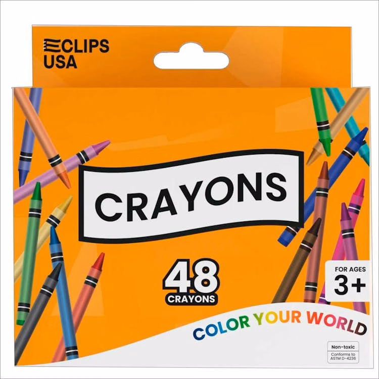 Standard Crayons - 48ct Assorted Colors