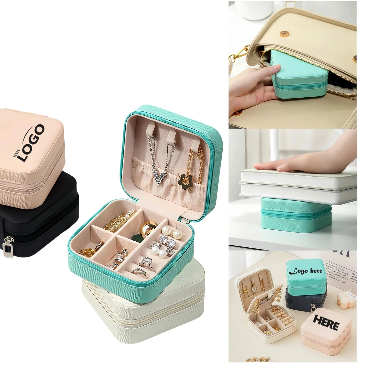 Stylish Jewelry Storage Box With Anti Tangle Design 1