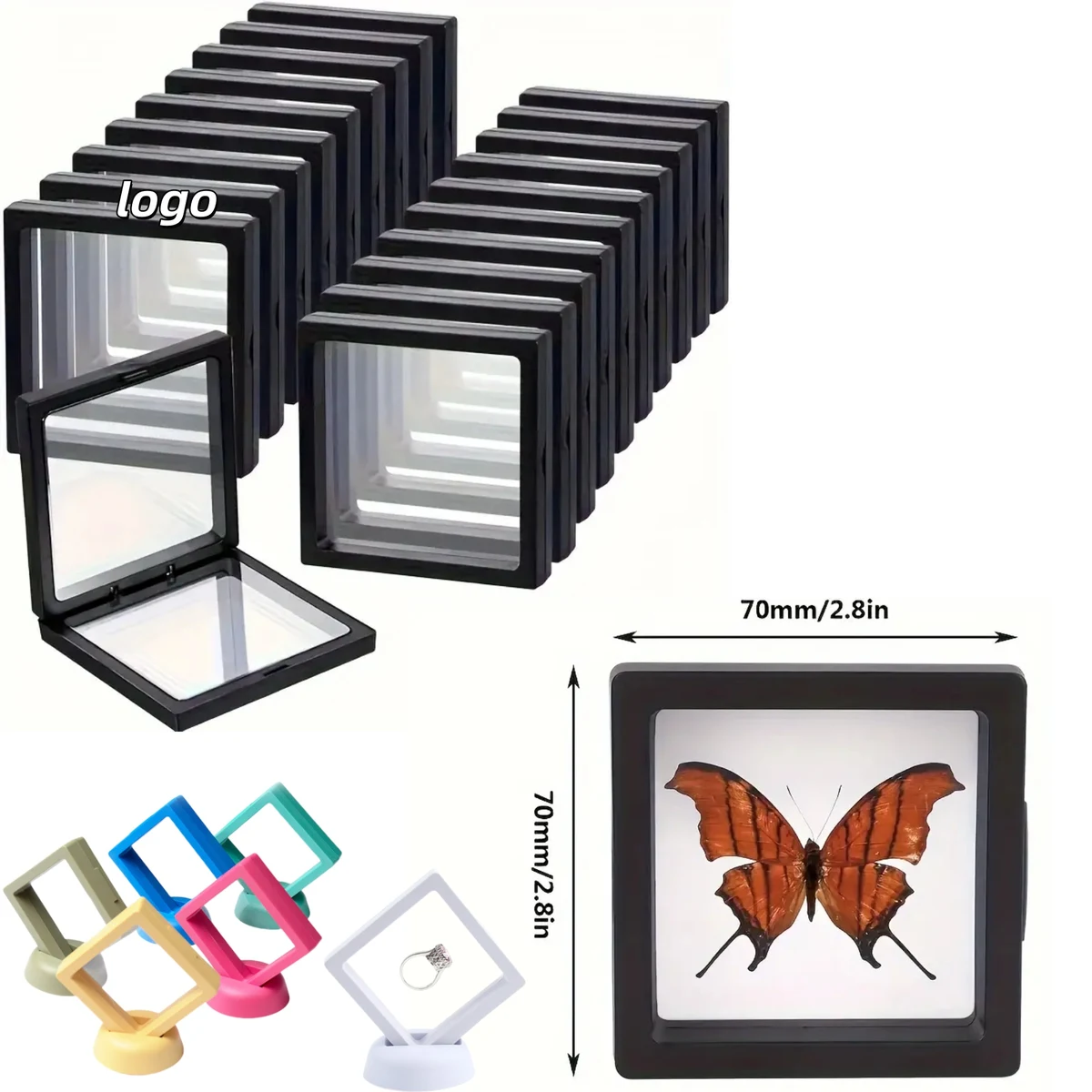 Plastic Jewelry Transparent Suspended Storage Gift Box 1