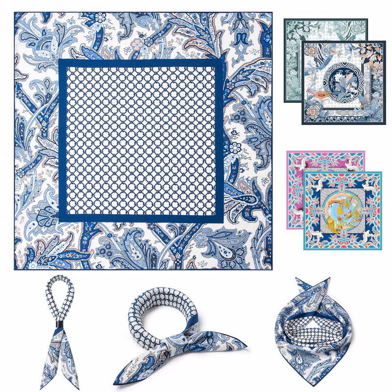 100% Mulberry Silk Neck Scarf