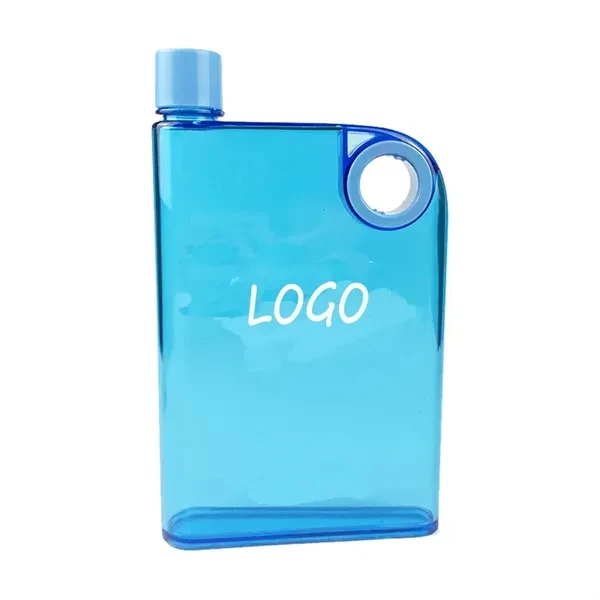 Portable Travel Flat Water Bottle With Cover For Drinks 1