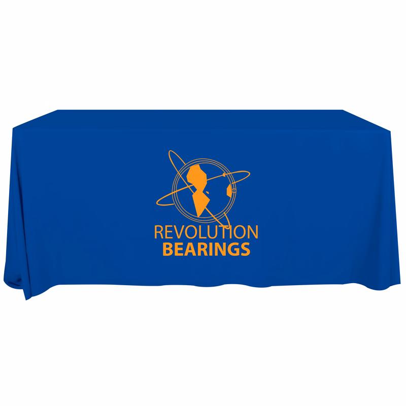 6' Flat, 3 Sided Screen Print Value Quantity Table Cover