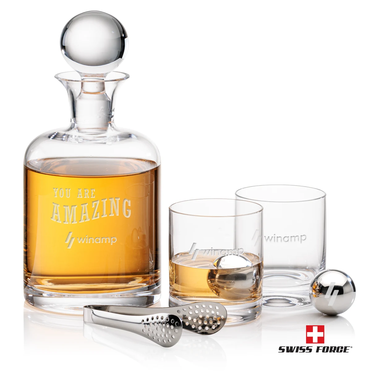 Dresden Decanter Set & Ice Balls 1