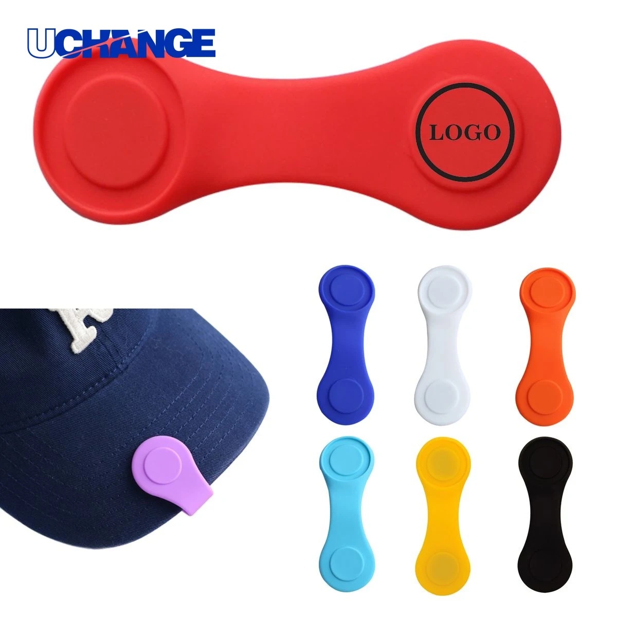 Lightweight Silicone Golf Hat Clip for Markers 1