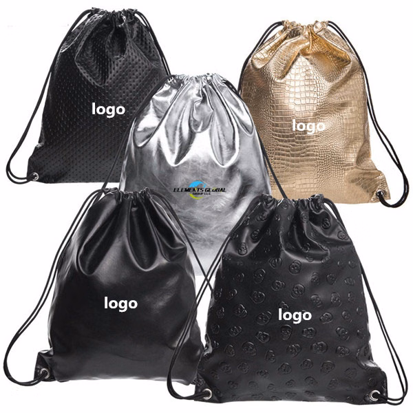 PU Drawstring Backpack