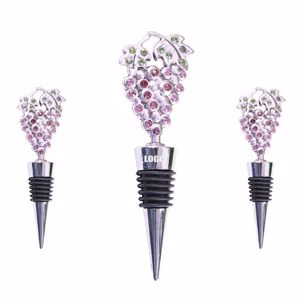 Custom Grape Wine Cork Bottle Stopper