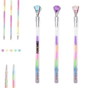 Rainbow Refill Pen With Diamond 1
