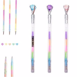 Rainbow Refill Pen With Diamond