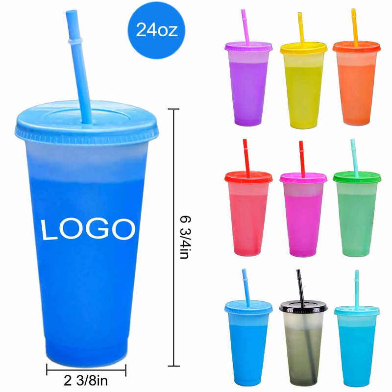 24oz Plastic Color Changing Cup