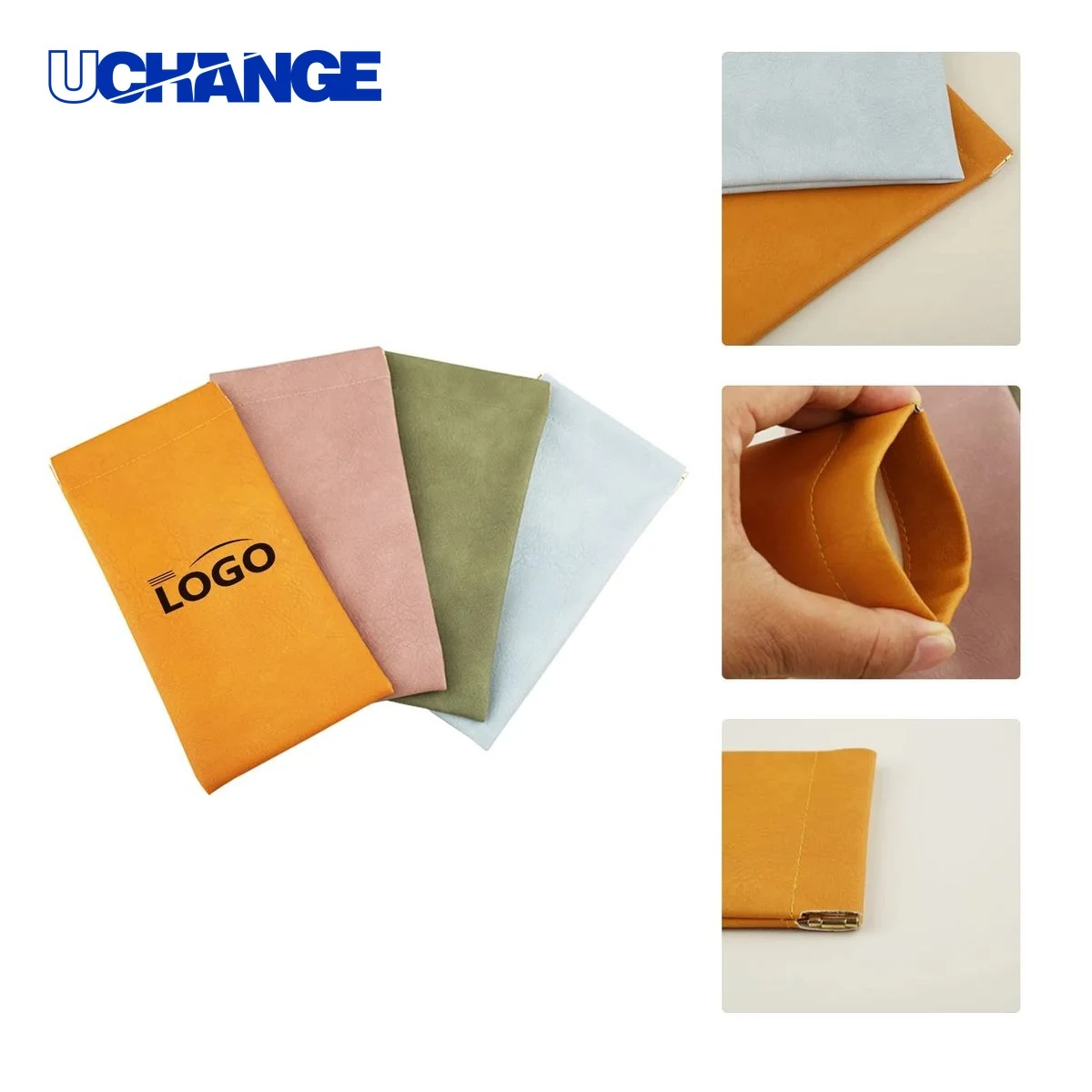 Eyewear Automatic Closing PVC Glasses Pouch Organizer 1