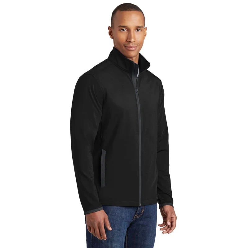 Sport-Tek Sport-Wick Stretch Contrast Full-Zip Jacket. 1