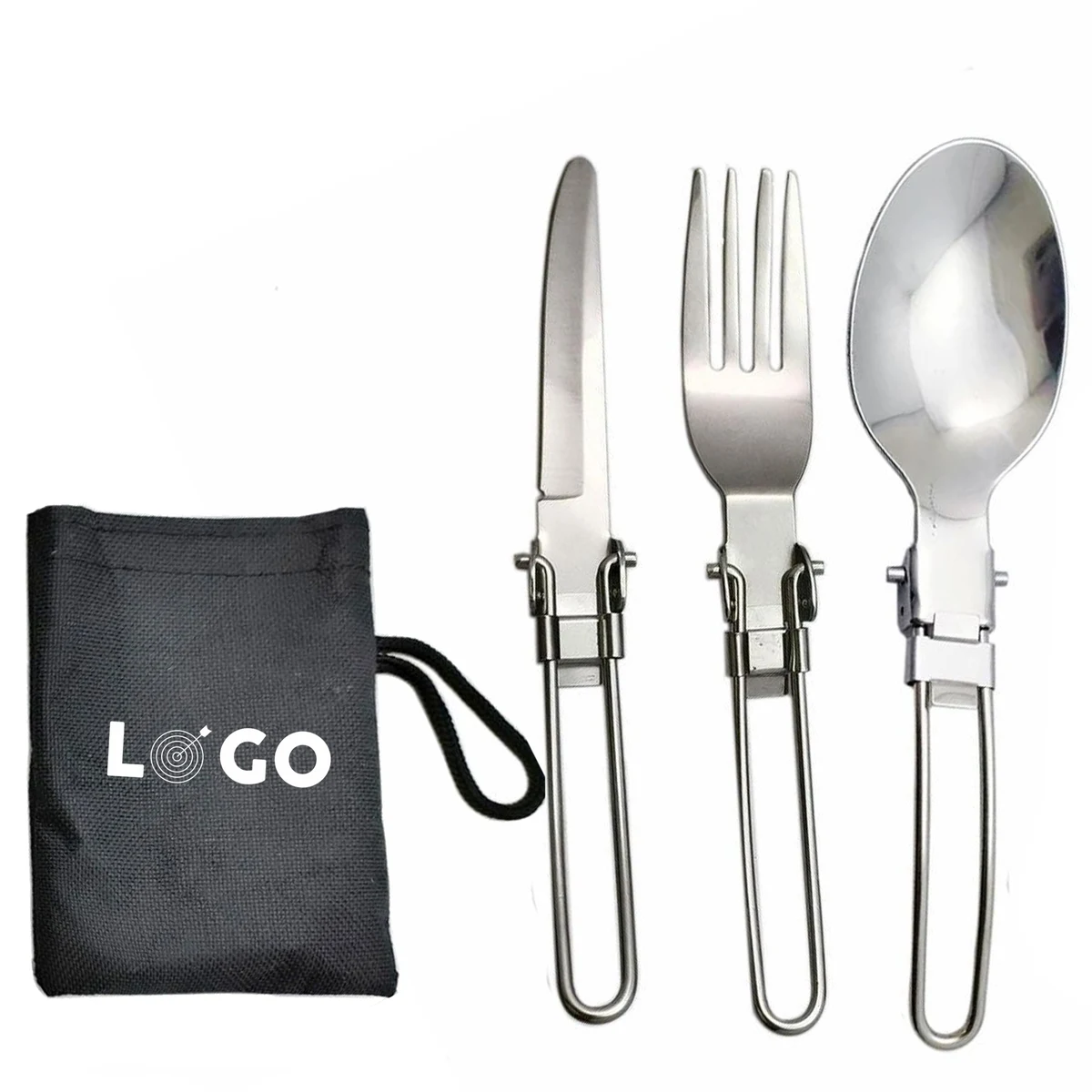 3 Pcs Camping Stainless Steel Flatware Set 1