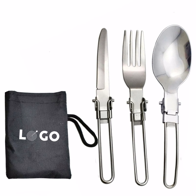 3 Pcs Camping Stainless Steel Flatware Set