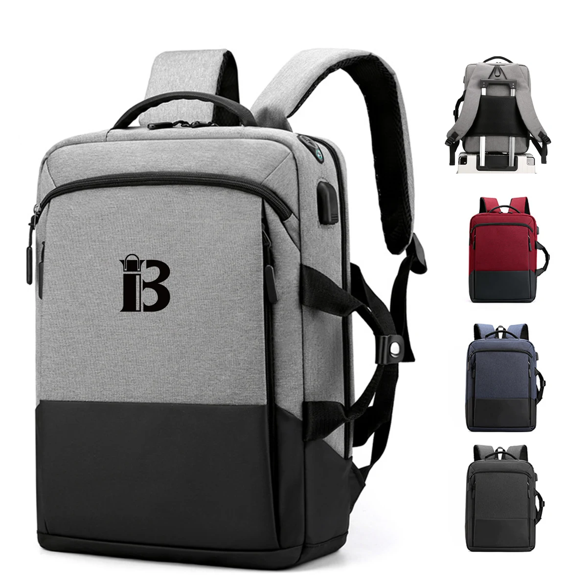 Oxford Water Resistant Travel Laptop Backpack 1
