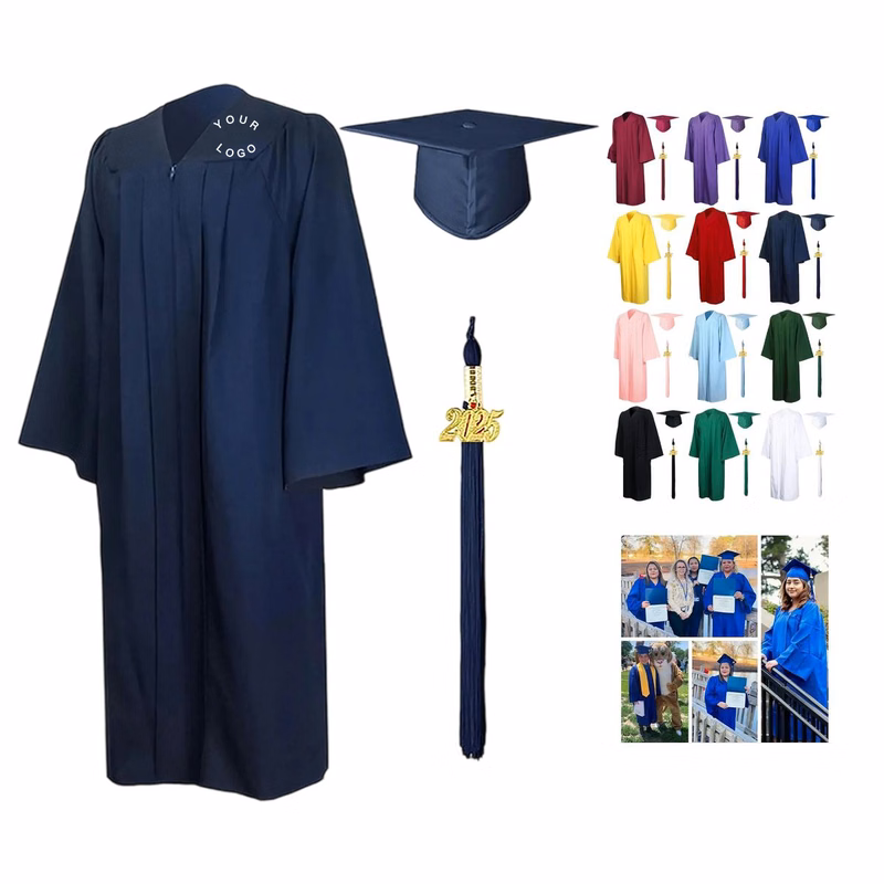 Durable Polyester Graduation Outfit with Tassel Included