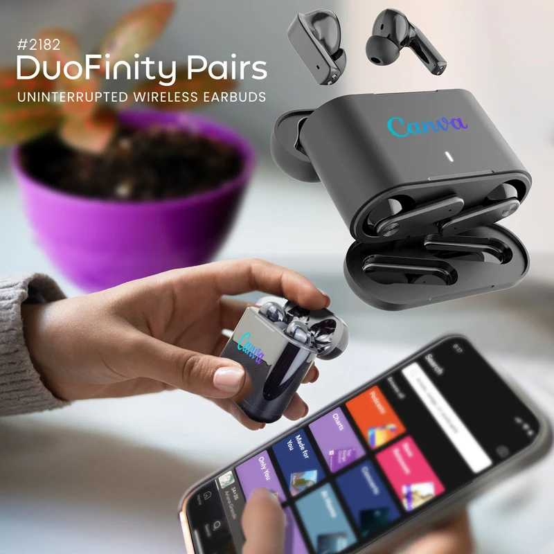 DuoFinity Pairs Noninterrupted Wireless Earbuds 1