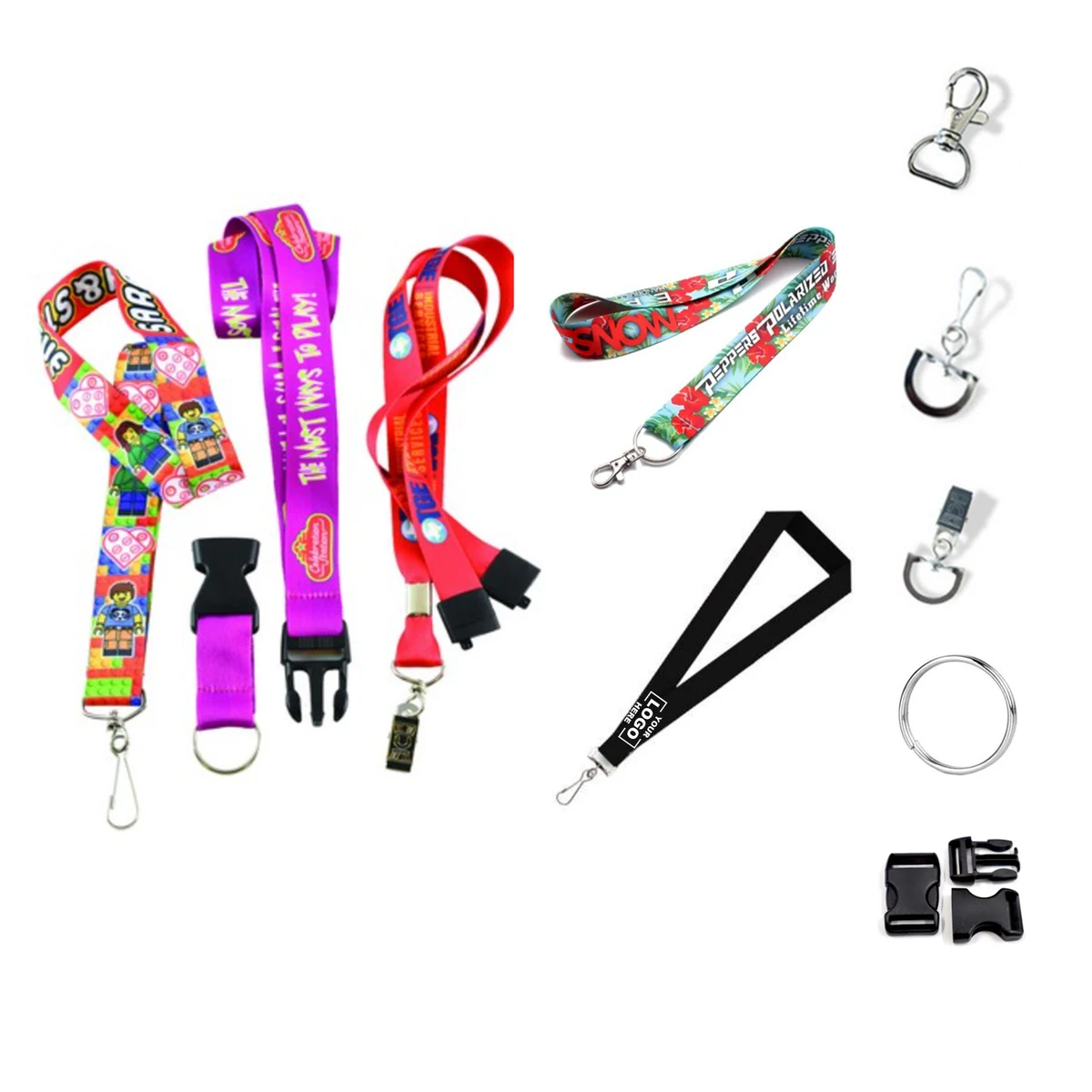 3/4 Inch Custom Dye Sublimation Lanyards 1