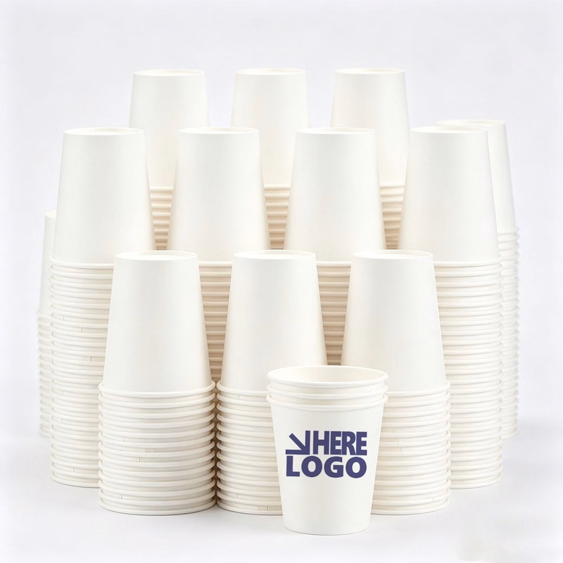 9 Oz Disposable Paper Cupsfor Hot Cold Beverages