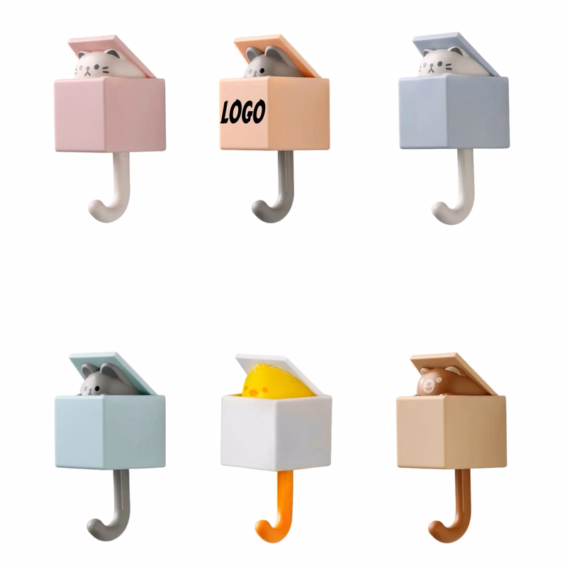 Cute Animal Hooks Adhesive Wall Hangers