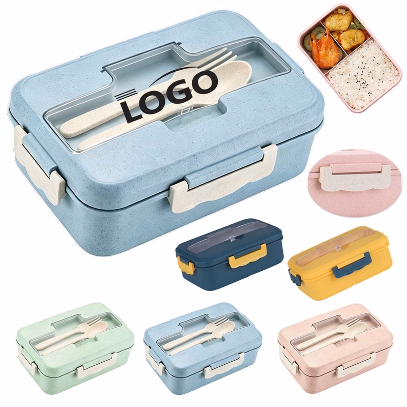 MOQ 10 Wheat Straw Meal Box Set