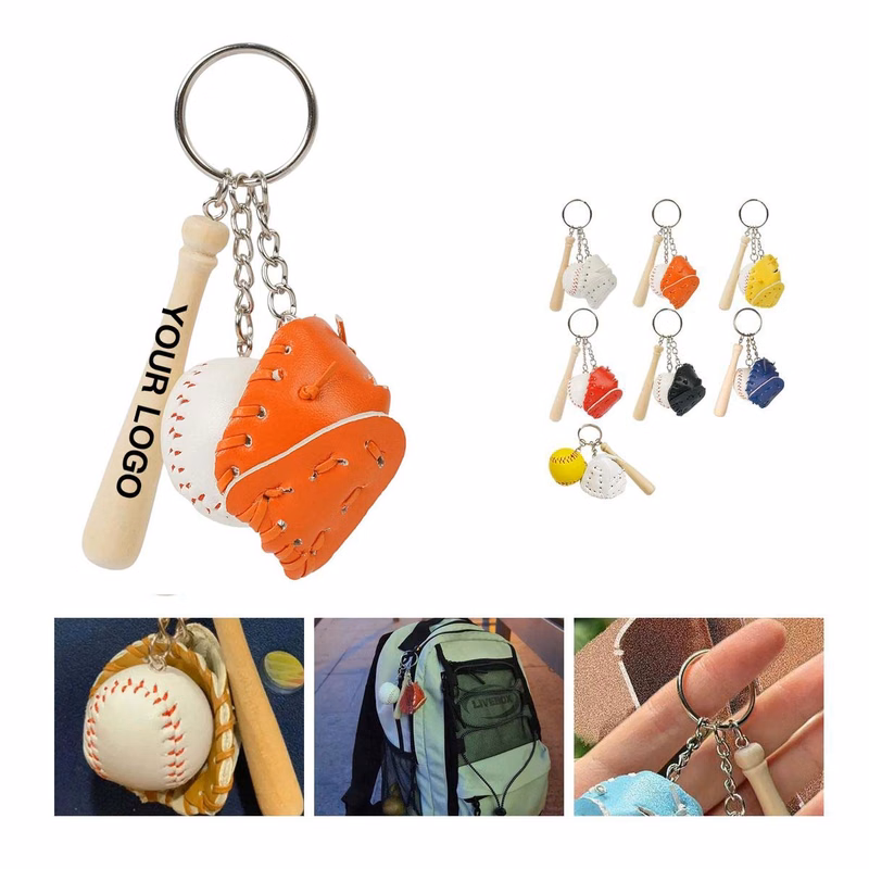Durable Baseball Keychain for Fans and Gifts