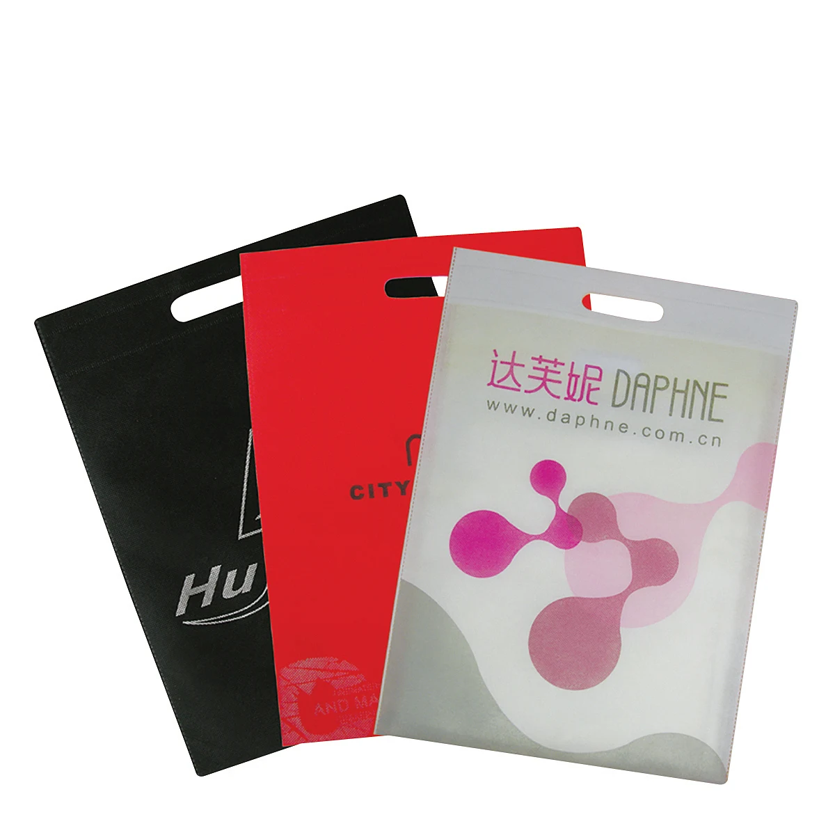 Custom 80g Non-Woven PP Die-Cut Bag 14"x16" 1