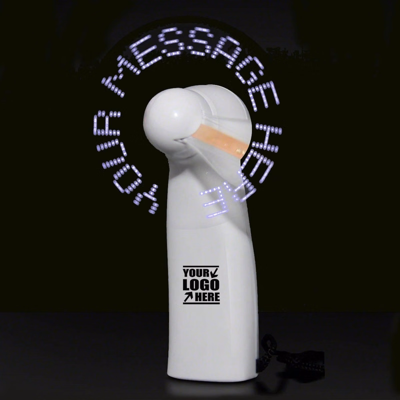 Pre-Programmed Mini Fan With White Led