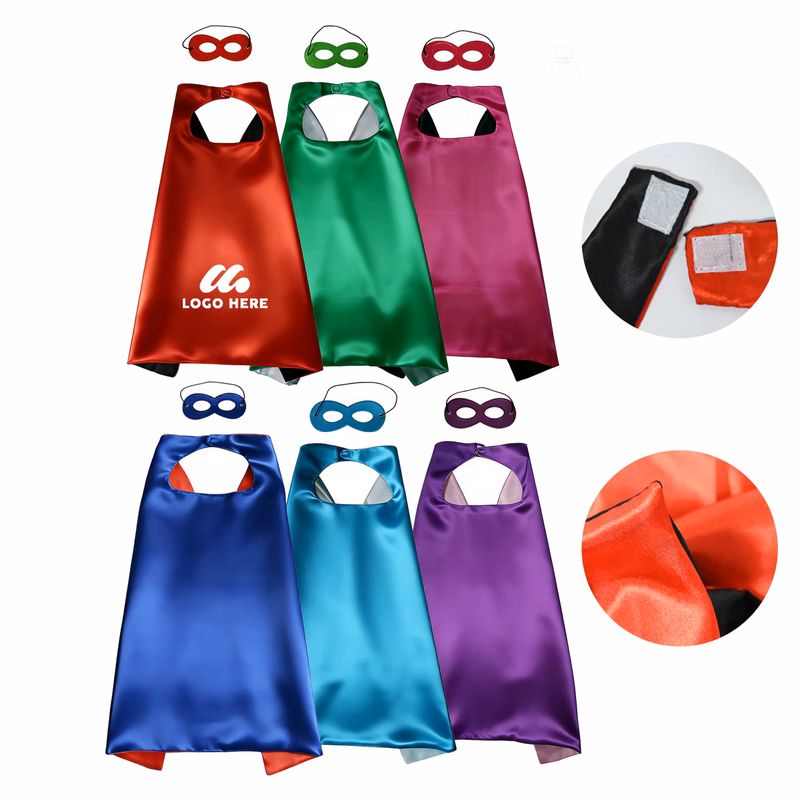 Double Layer Cosplay Outfit for Kids – Cape and Mask Combo