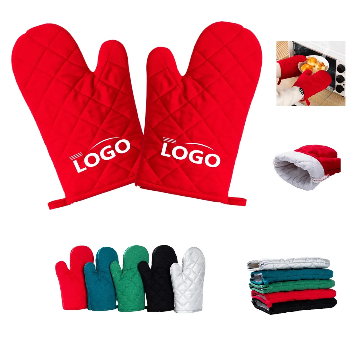 Heat Resistant Kitchen Oven Mitts Gloves MOQ200 1