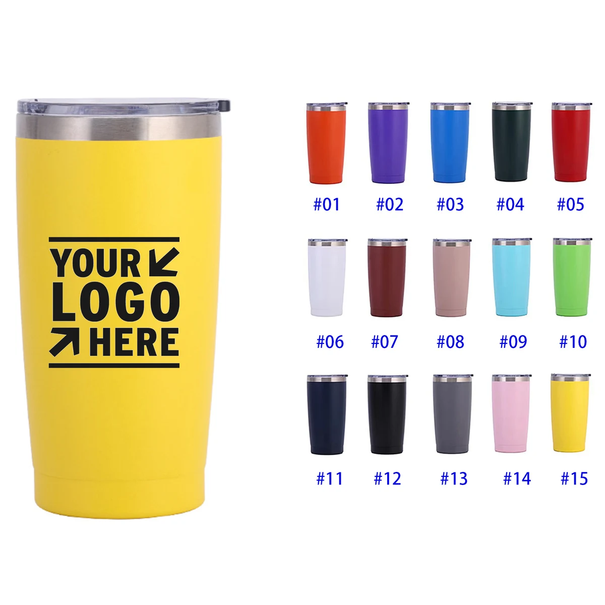 20 oz Stainless Steel Insulated Travel Mug 1
